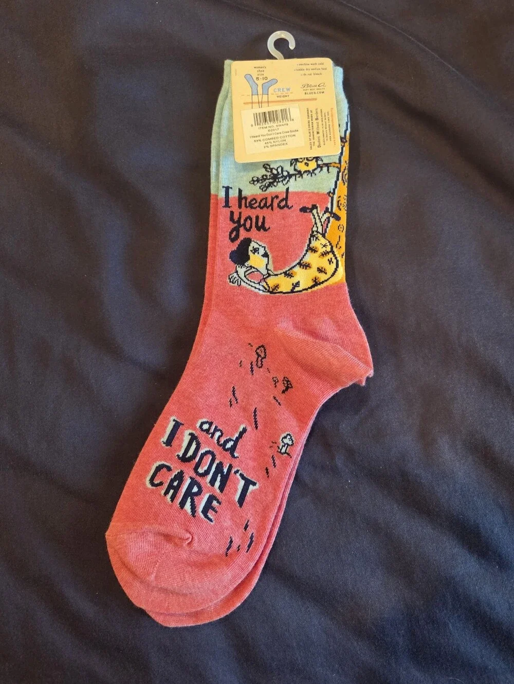 Blue Q Graphic Socks
